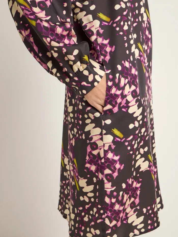 Lanius Kleid mit Kräuseln Kostenloser Versand international