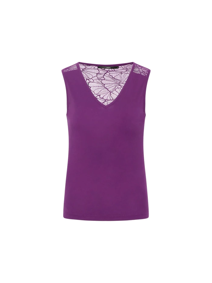 Lanius Top mit Spitzeneinsatz (GOTS) Outlet