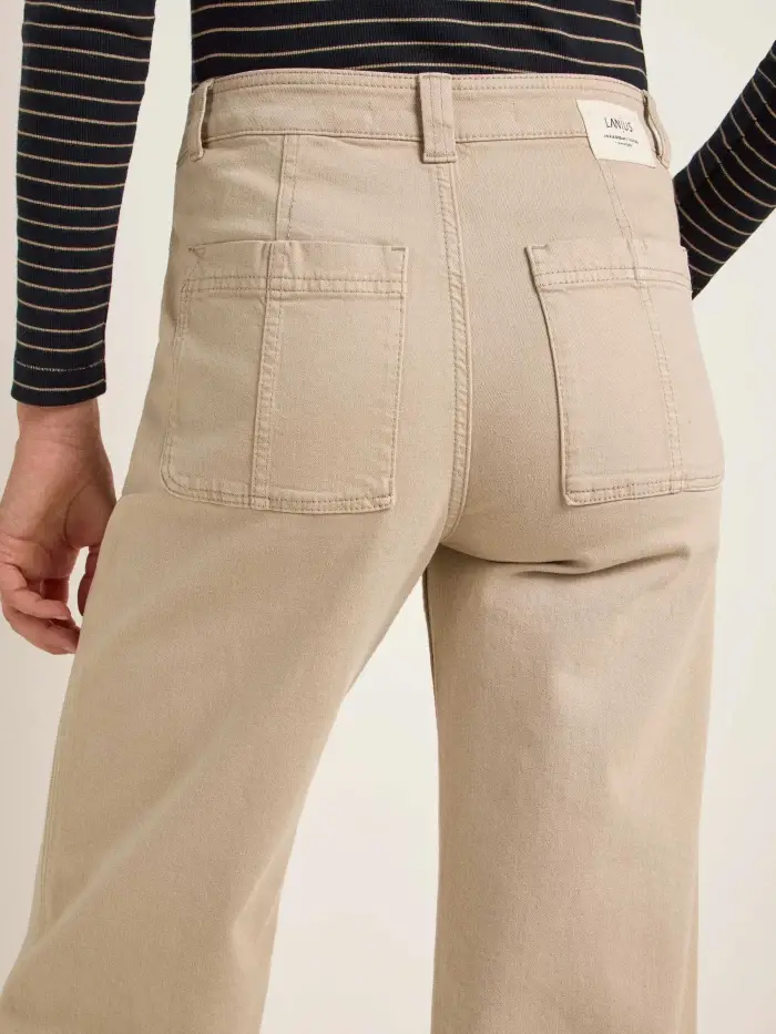 Lanius Hose mit weitem Bein (GOTS) im Angebot