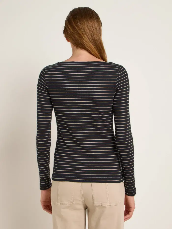 Lanius U-Boot Shirt mit Streifen (GOTS) Schlussverkauf