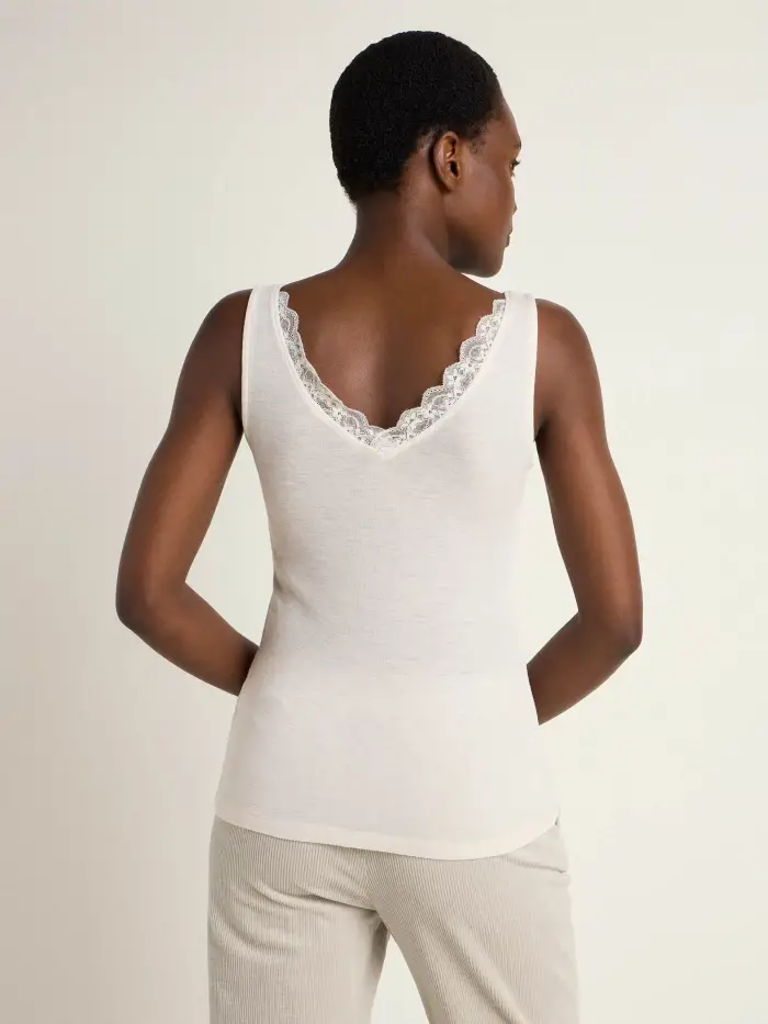 Lanius Top mit Spitze (GOTS) Kostenloser Versand