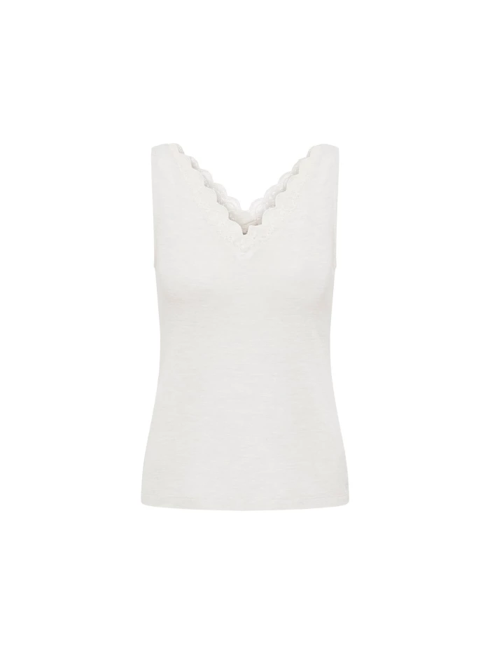 Lanius Top mit Spitze (GOTS) Kostenloser Versand