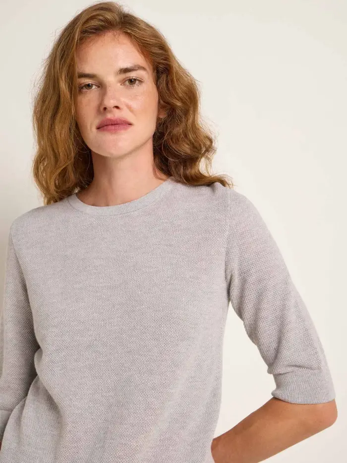 Lanius Struktur-Halbarmpullover (GOTS) Fabrikpreis