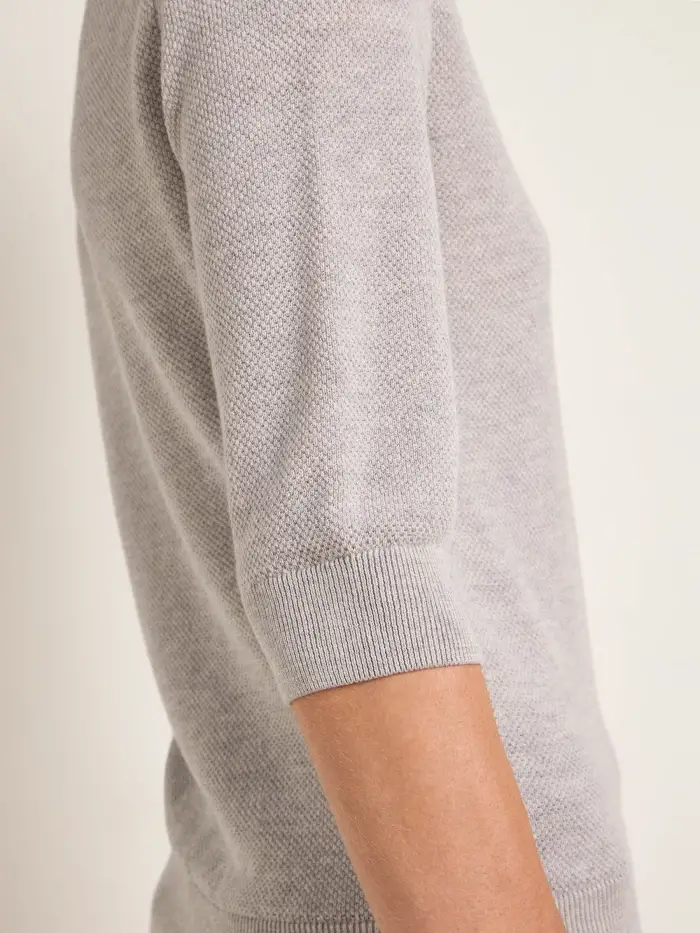 Lanius Struktur-Halbarmpullover (GOTS) Fabrikpreis