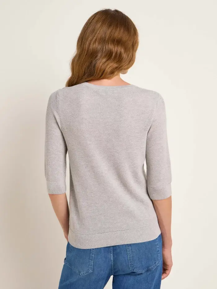 Lanius Struktur-Halbarmpullover (GOTS) Fabrikpreis