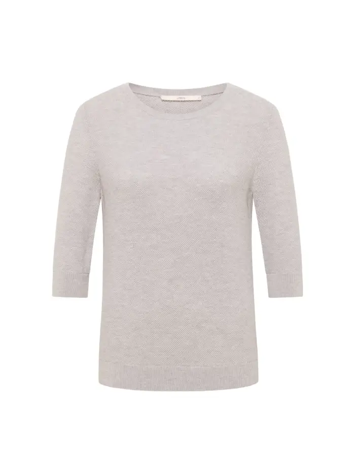 Lanius Struktur-Halbarmpullover (GOTS) Fabrikpreis