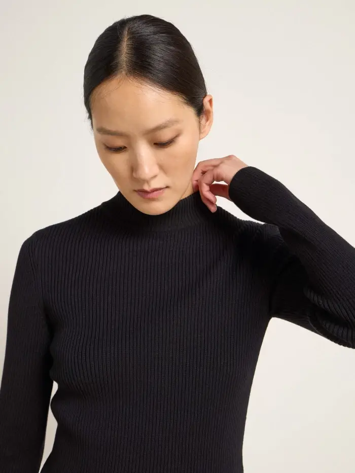 Lanius Stehkragenpullover (GOTS) Günstig kaufen