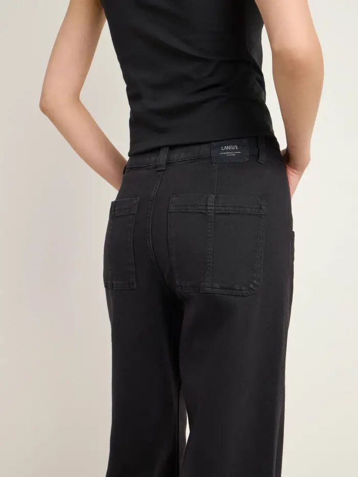 Lanius Hose mit weitem Bein (GOTS) Online Shopping