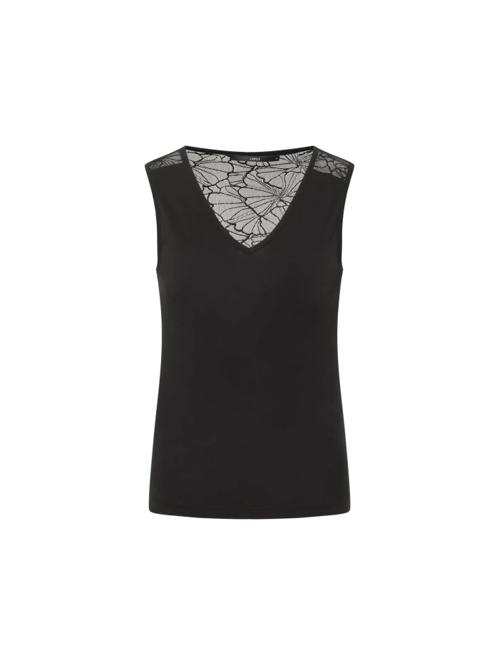 Lanius Top mit Spitzeneinsatz (GOTS) Black Friday
