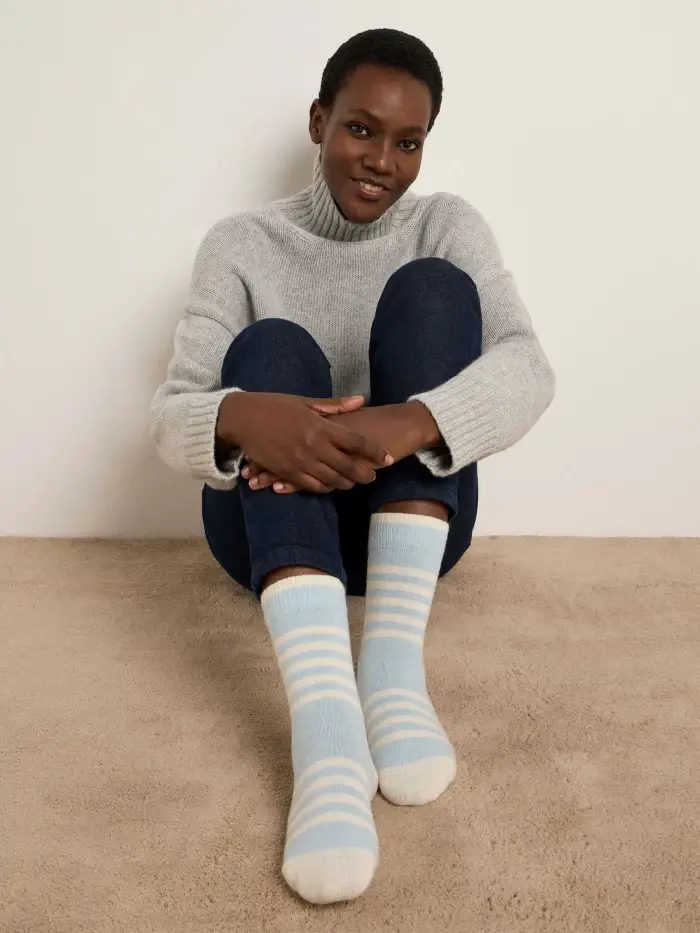 Lanius Socken mit Streifen (GOTS) Riesige Rabatte