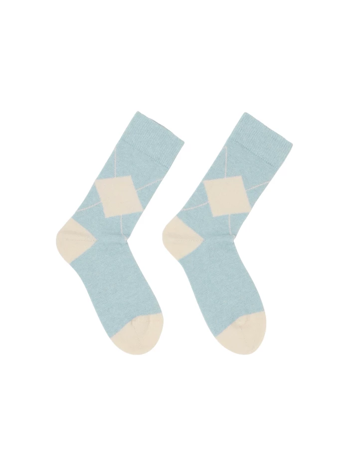 Lanius Socken mit Rauten (GOTS) 50% Rabatt mit kostenlosem Versand