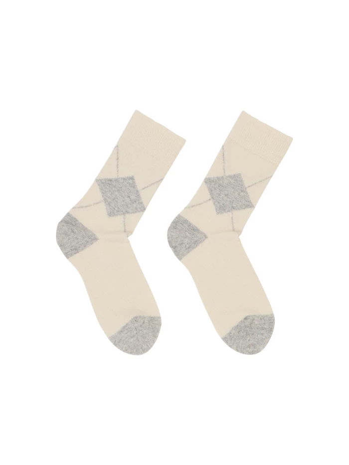Lanius Socken mit Rauten (GOTS) Black Friday Preise