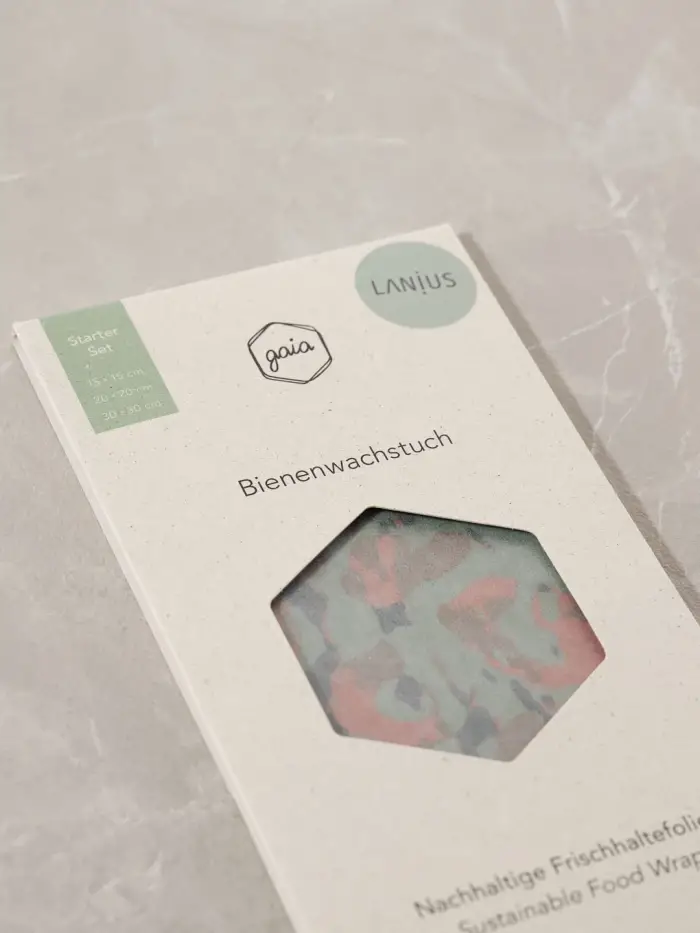 Lanius Bio Bienenwachstücher Starter Set (S/M/L) Fabrikverkauf