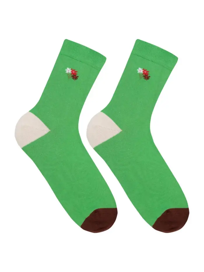Lanius Socken mit Stickerei (GOTS) Rabatt