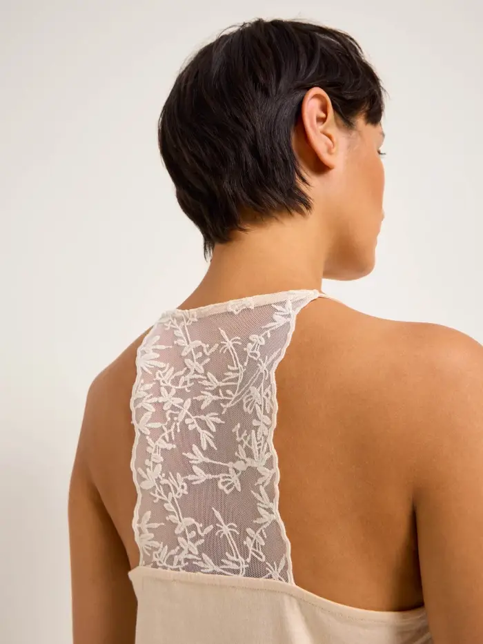 Lanius Top mit Spitze (GOTS) Super Sparpreis