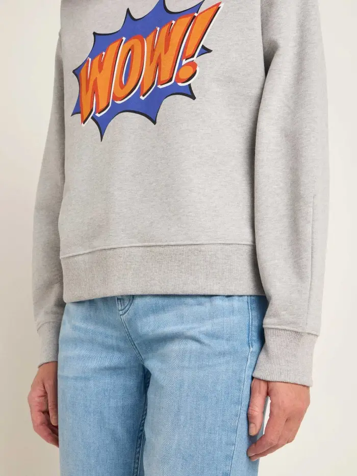 Lanius Statement Sweatshirt "WOW" (GOTS) JETZT KAUFEN