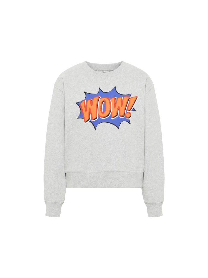 Lanius Statement Sweatshirt "WOW" (GOTS) JETZT KAUFEN