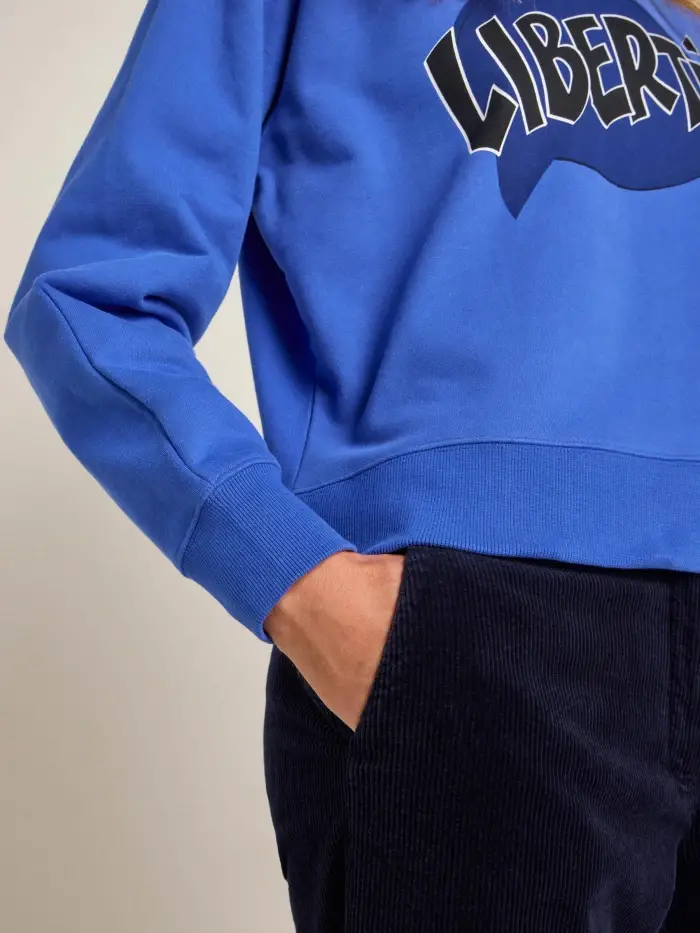 Lanius Statement Sweatshirt "LIBERTÉ" (GOTS) Neueste Stile