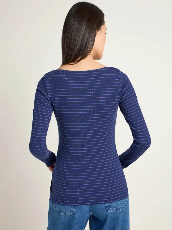 Lanius U-Boot Shirt mit Streifen (GOTS) Bis zu 55% Rabatt