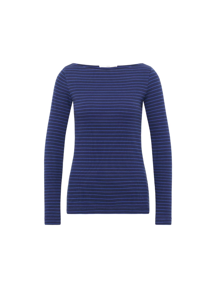 Lanius U-Boot Shirt mit Streifen (GOTS) Bis zu 55% Rabatt