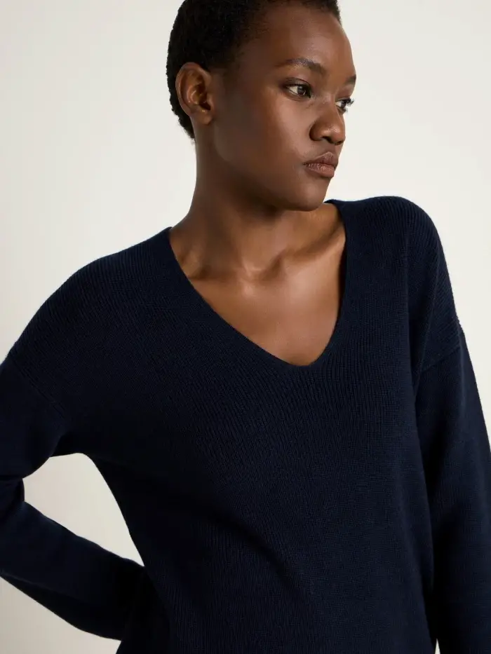 Lanius Pullover mit V-Ausschnitt (GOTS) 50% Rabatt mit kostenlosem Versand