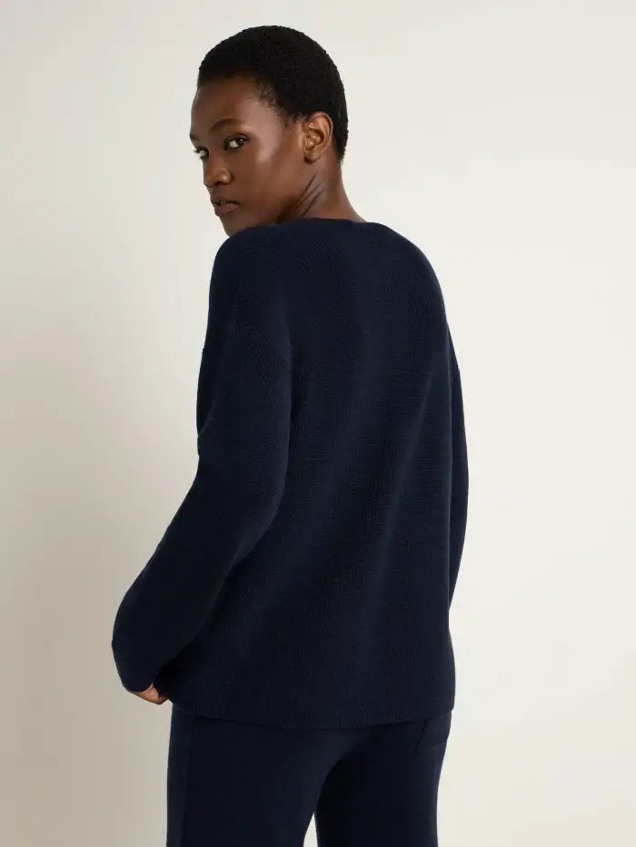 Lanius Pullover mit V-Ausschnitt (GOTS) 50% Rabatt mit kostenlosem Versand