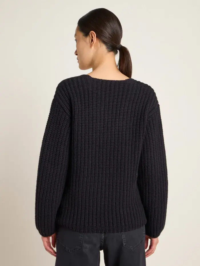 Lanius Pullover mit V-Ausschnitt (GOTS) Fabrikladen