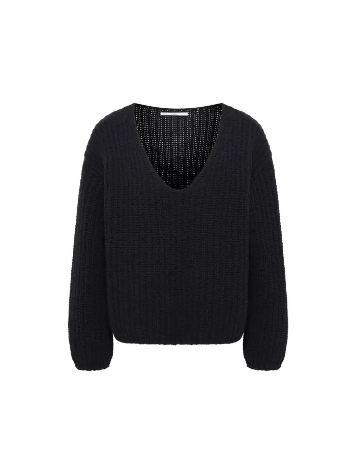 Lanius Pullover mit V-Ausschnitt (GOTS) Fabrikladen