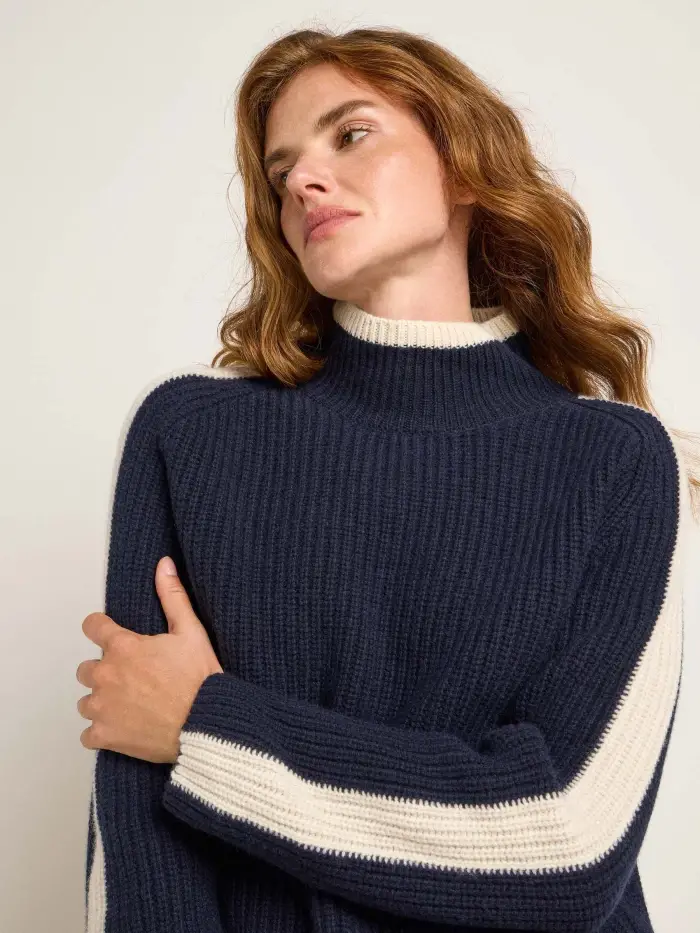Lanius Pullover in Rippoptik (GOTS) 50% Rabatt für begrenzte Zeit