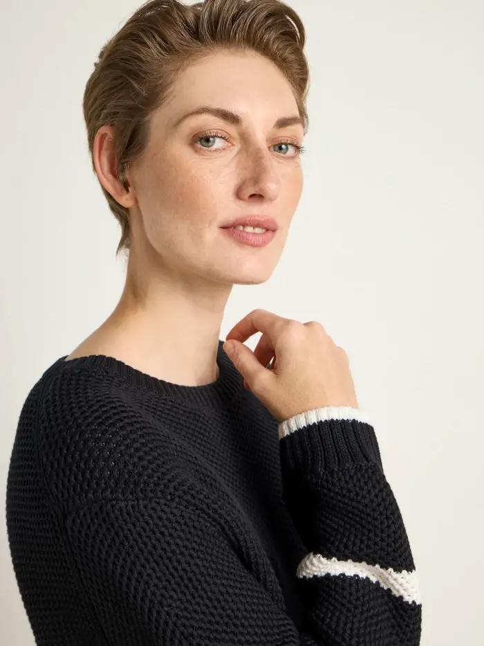 Lanius Blockstreifen Pullover (GOTS) Rabatte dieses Monats