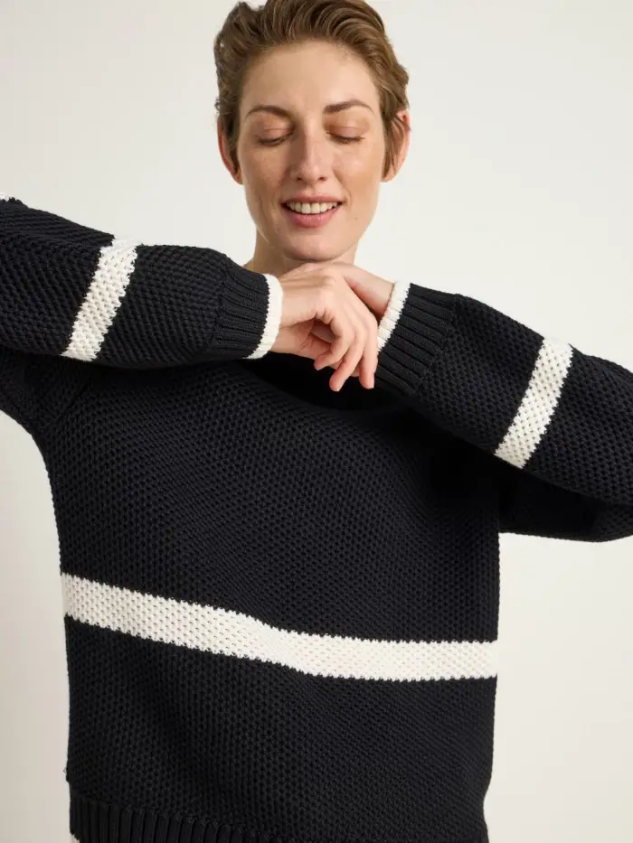 Lanius Blockstreifen Pullover (GOTS) Rabatte dieses Monats