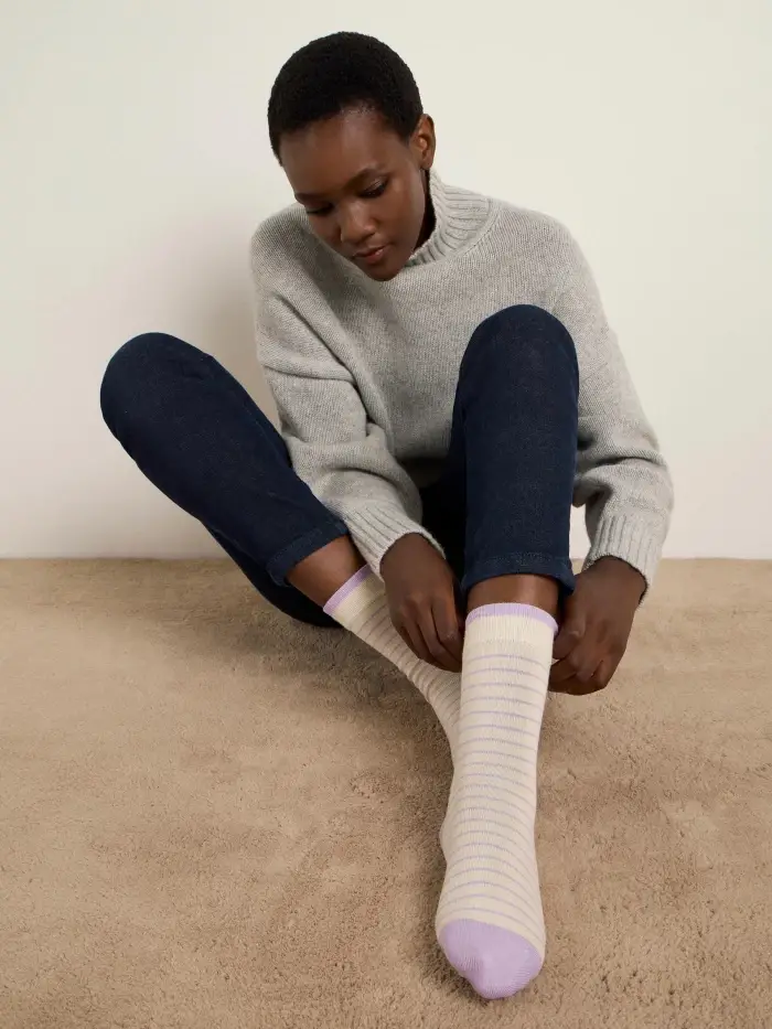 Lanius Socken mit Streifen (GOTS) Fabrik Onlineshop
