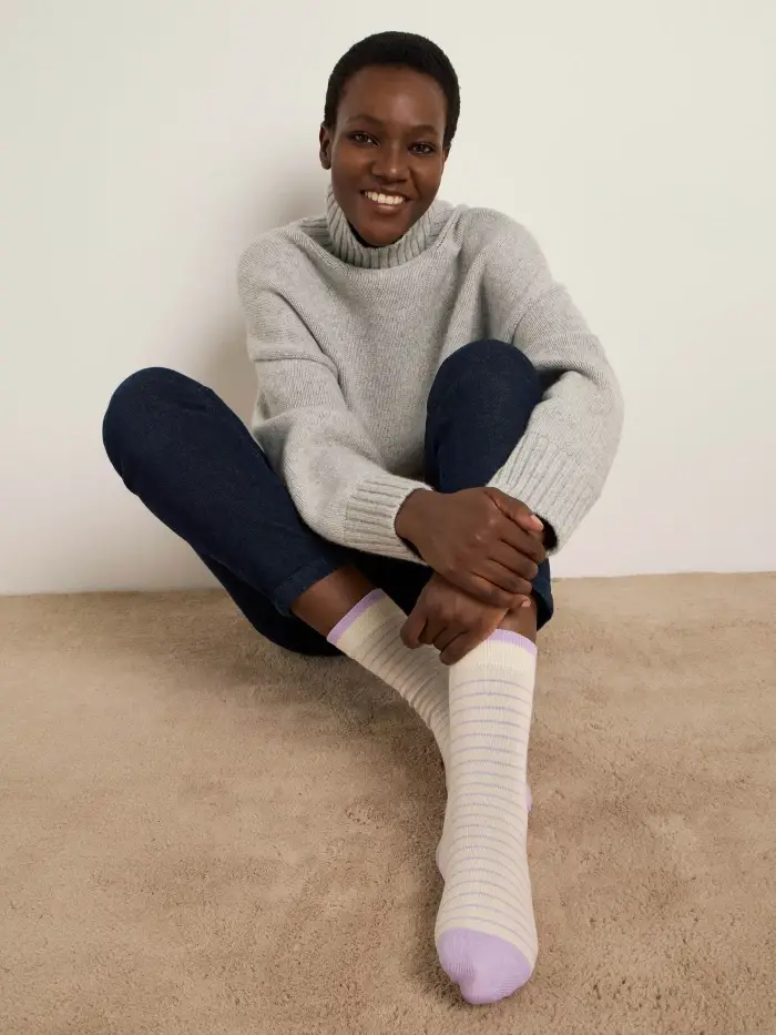 Lanius Socken mit Streifen (GOTS) Fabrik Onlineshop