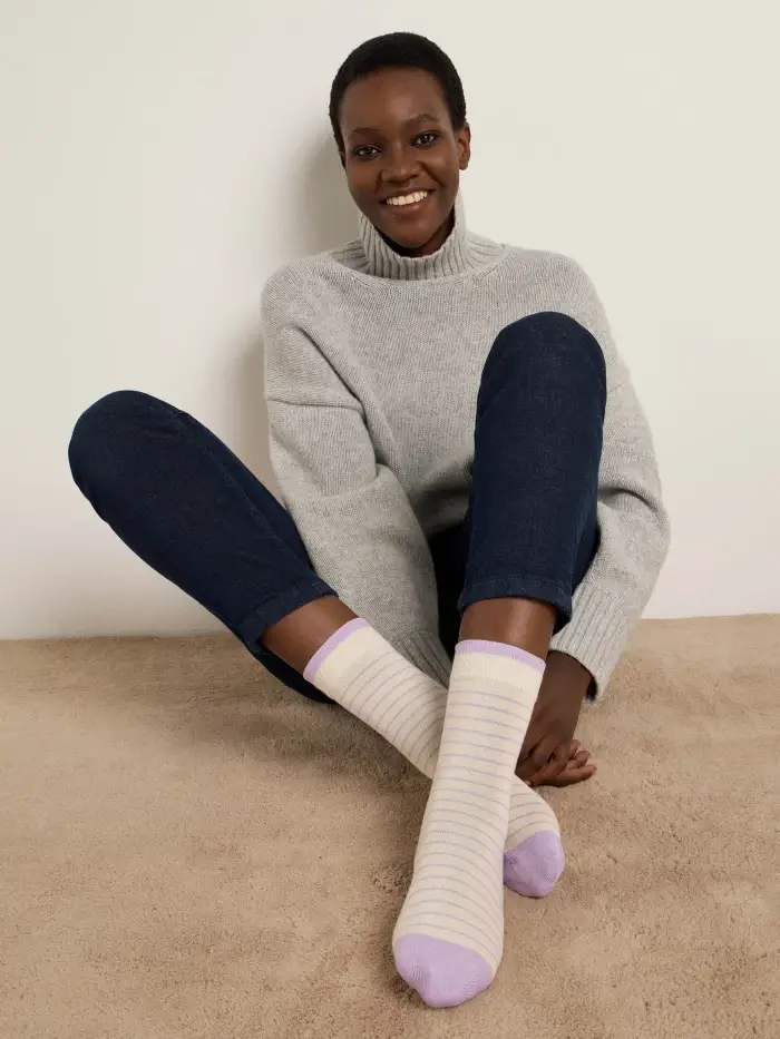 Lanius Socken mit Streifen (GOTS) Fabrik Onlineshop
