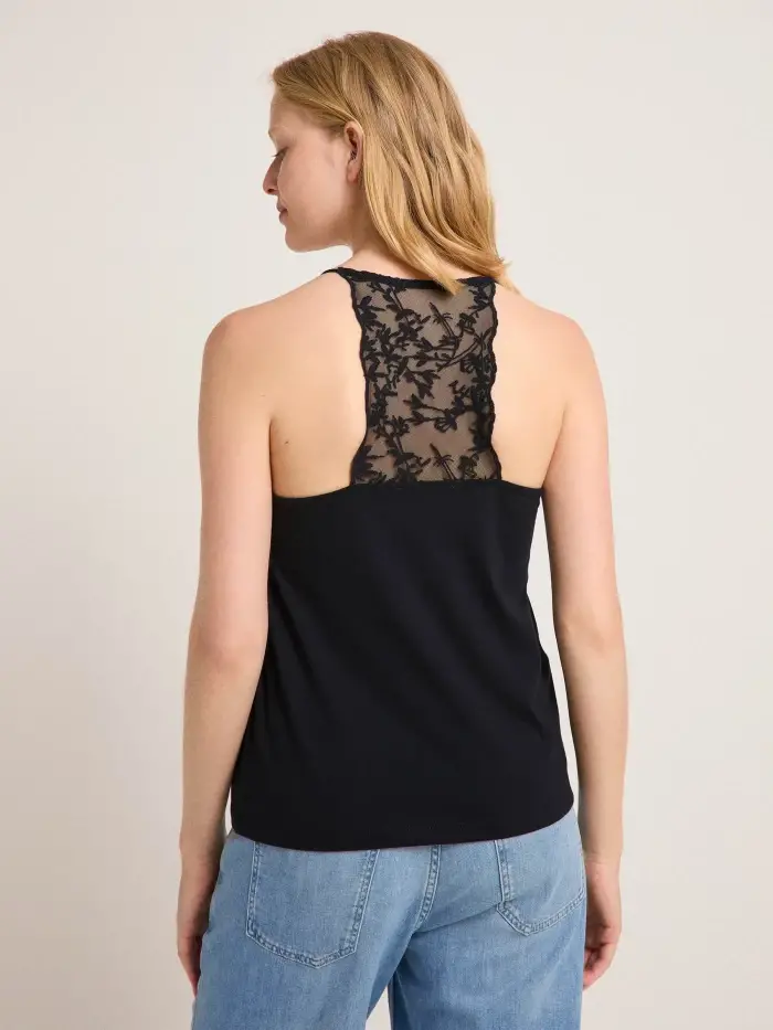 Lanius Top mit Spitze (GOTS) Lagerräumung