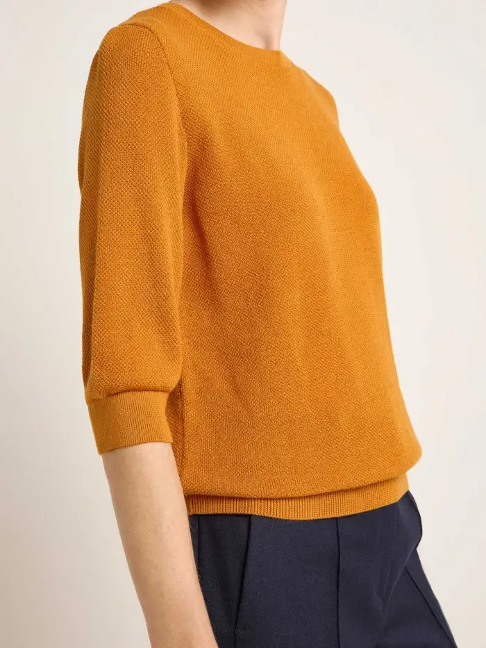 Lanius Struktur-Halbarmpullover (GOTS) Kostenloser Versand international