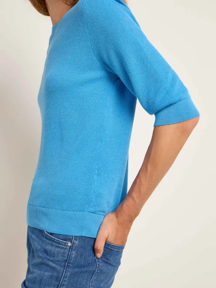 Lanius Struktur-Halbarmpullover (GOTS) im Angebot