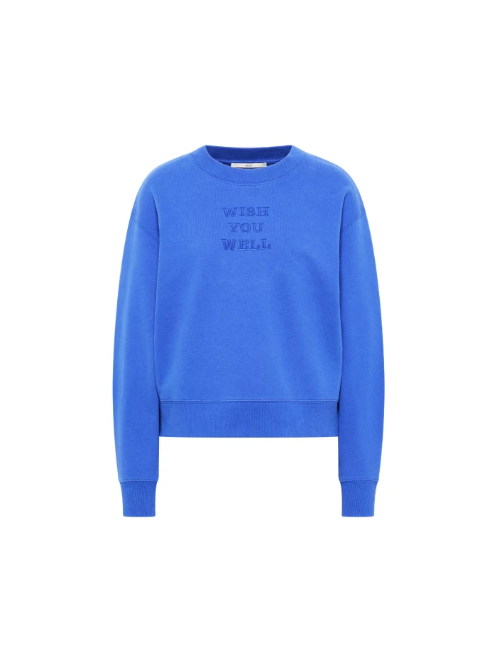 Lanius Statement Sweatshirt "wish you well" (GOTS) Online Shopping