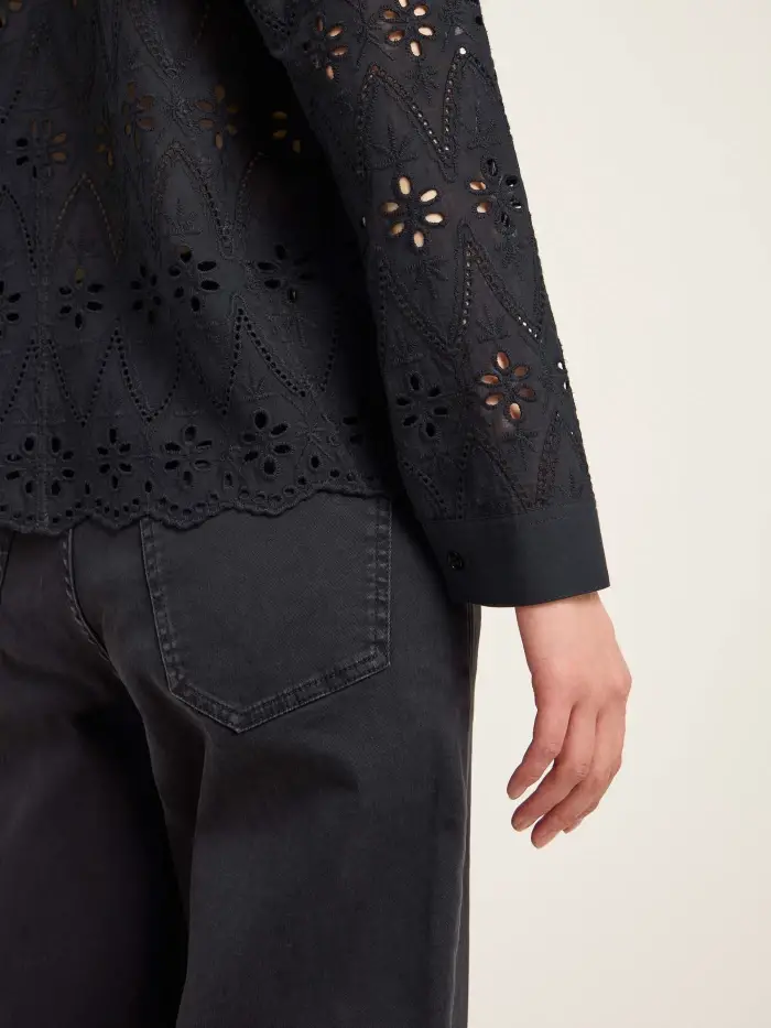 Lanius Spitzen-Hemdbluse Cyber Monday