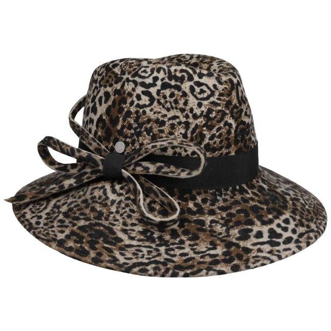 Lierys Schlapphut mit Leo-Print im Angebot