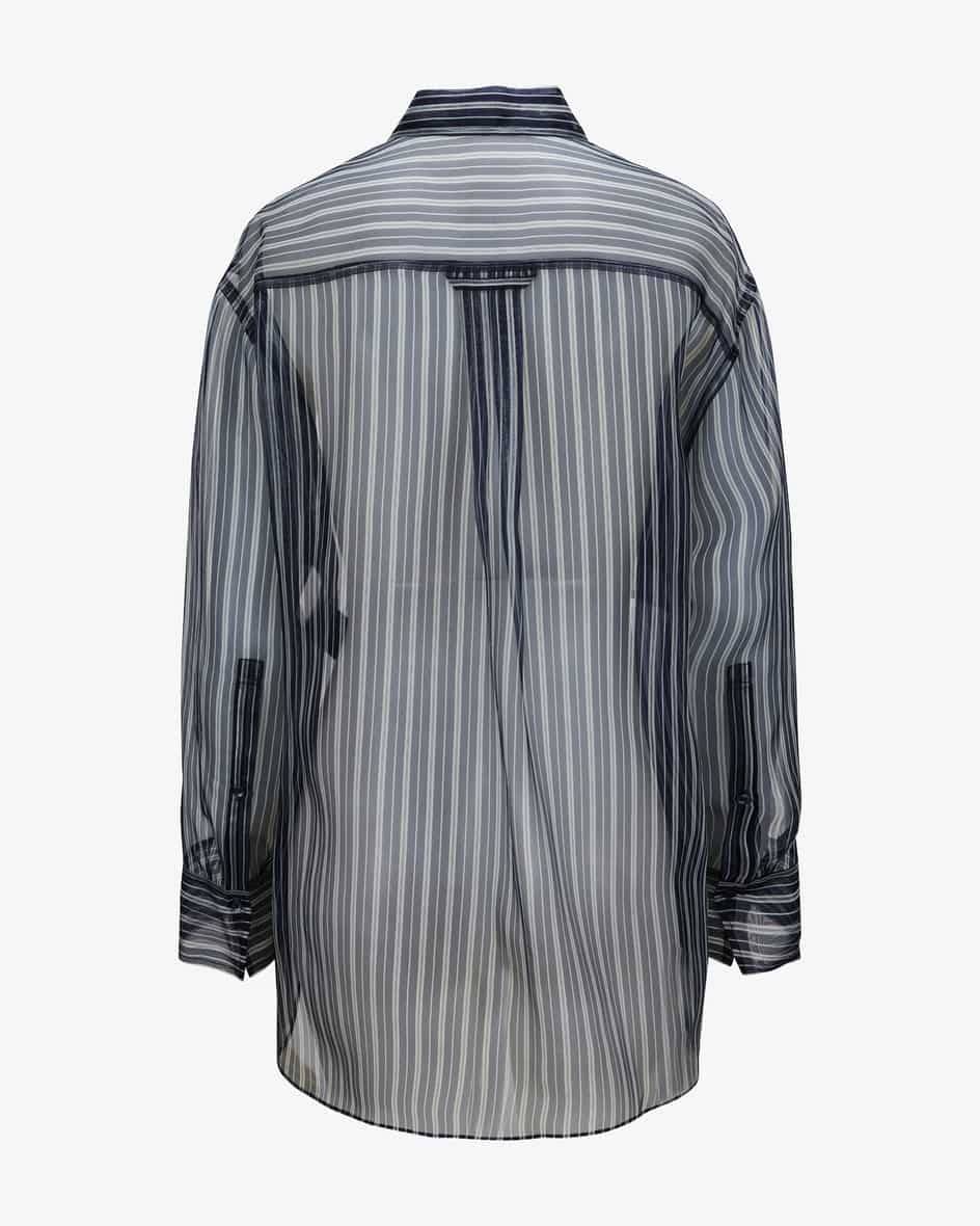 Dorothee Schumacher Transparent Stripe Seidenbluse Kostenloser Versand