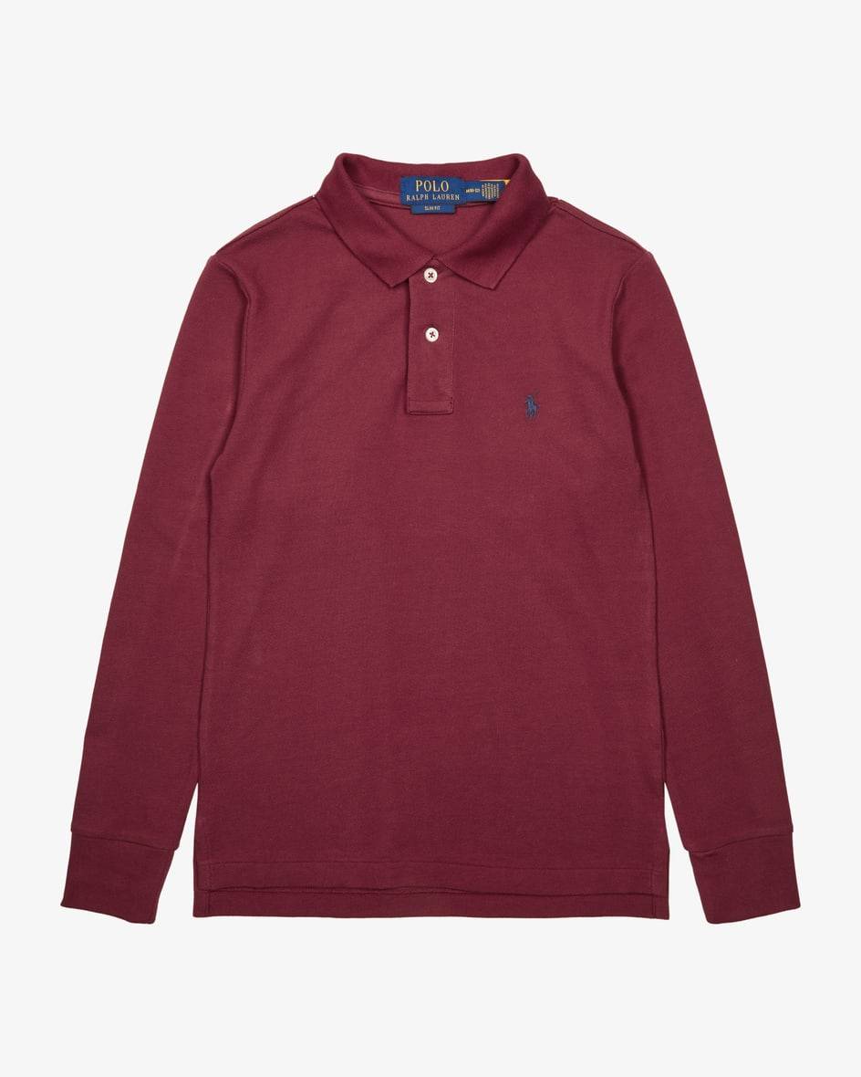 Polo Ralph Lauren Langarm-Polo Kostenlose Rückgabe