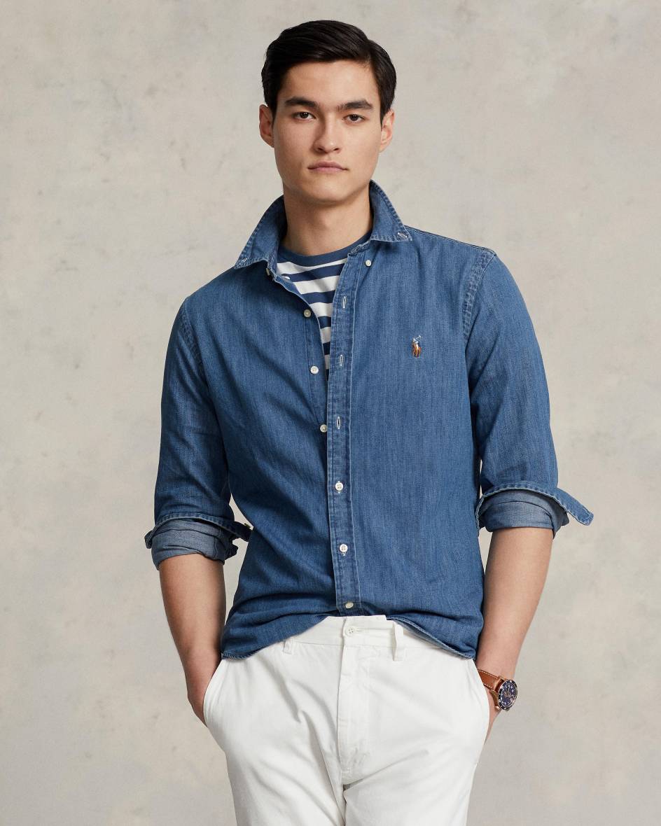 Polo Ralph Lauren Jeanshemd Slim Fit Weihnachtsangebot