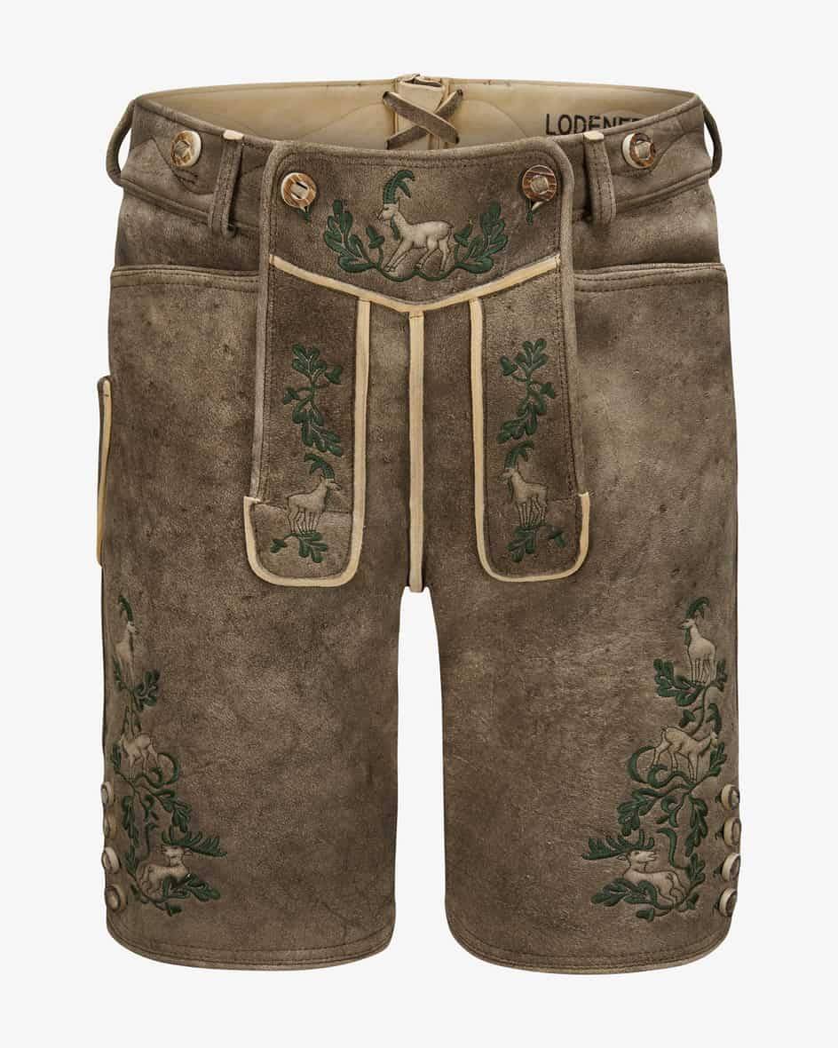 LODENFREY Wildleben Lederhose kurz aus Hirschleder Letzte 3 Tage