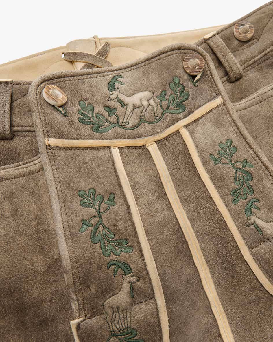 LODENFREY Wildleben Lederhose kurz aus Hirschleder Letzte 3 Tage