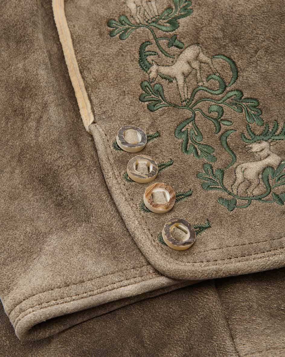 LODENFREY Wildleben Lederhose kurz aus Hirschleder Letzte 3 Tage