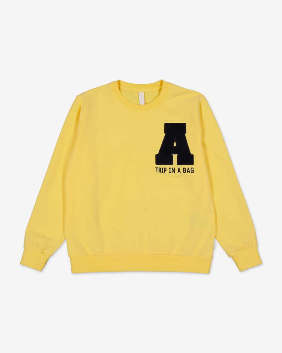 04651/ A trip in a bag Oyster Sweatshirt Großer Ausverkauf