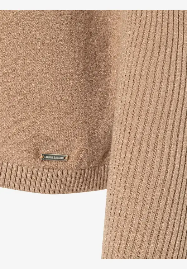 More & More Feinstrick Pullover, beige machiato, Herbst-Kollektion Kostenloser Versand international