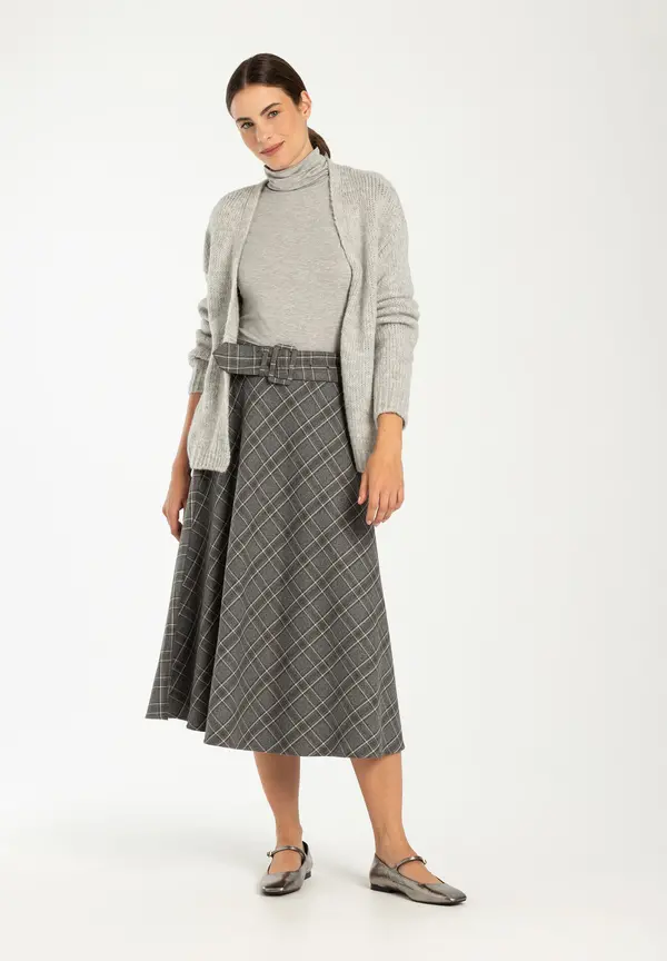 More & More Cardigan, grau melange, Herbst-Kollektion 2025