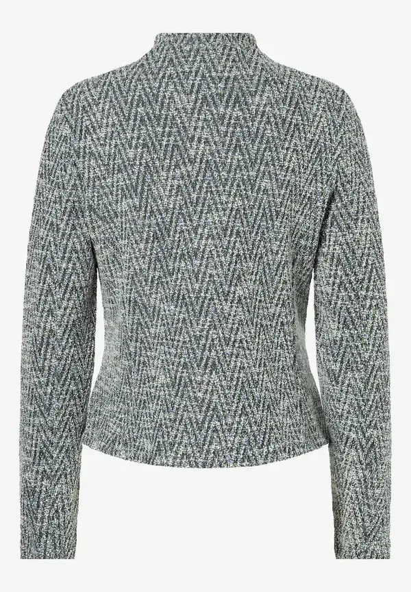 More & More Jerseyjacke, Zick-Zack Muster Sonderangebot